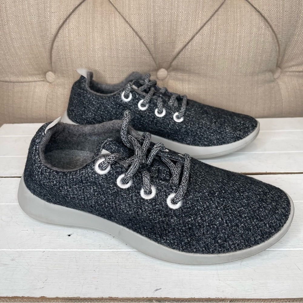 Allbirds Wool Runners Ray Running Shoes Women's 8 Fabric Heather Blue Gray - Picture 4 of 11